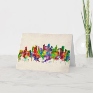 Atlanta Georgia Skyline Helgkort