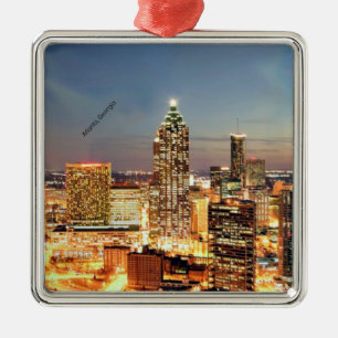 Atlanta, Georgia skyline Julgransprydnad Metall