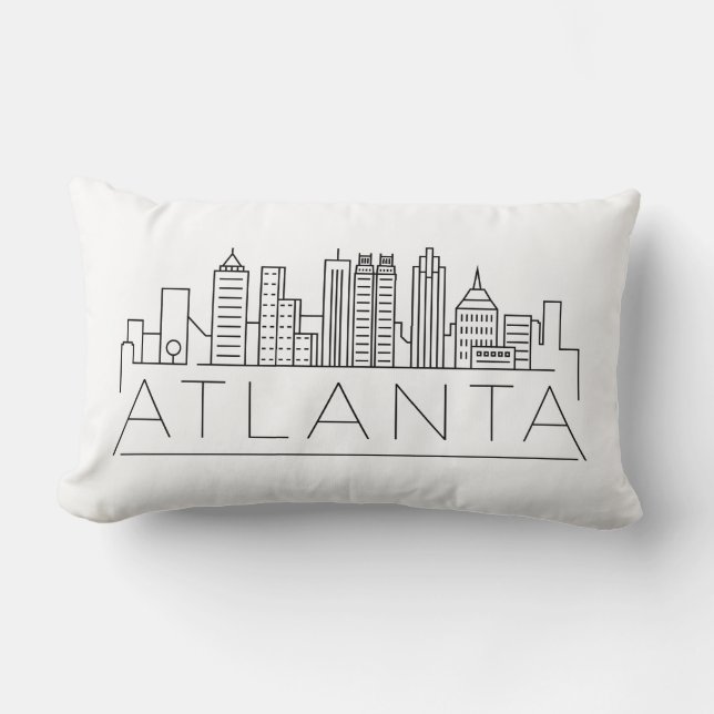 Atlanta ,Georgia Skyline Lumbarkudde (Framsida)