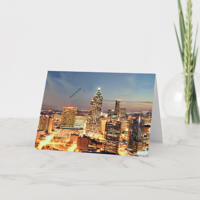 Atlanta, Georgia skyline Magnet Helgkort (Framsida)