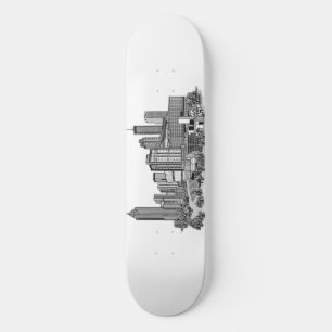 Atlanta Georgia Skyline Mini Skateboard Bräda 18,5 Cm