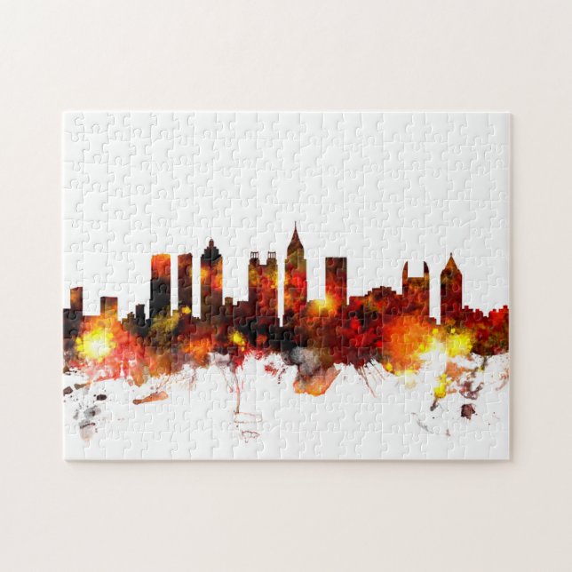 Atlanta Georgia Skyline Pussel (Horisontell)