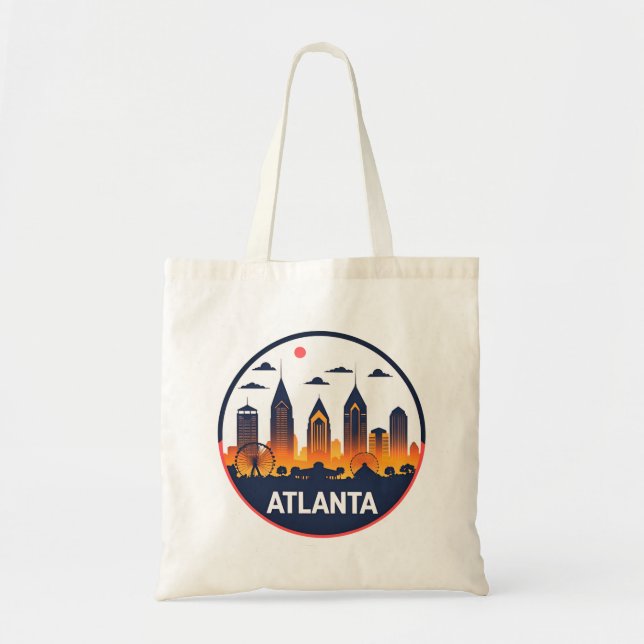 Atlanta Georgia Skyline Tygkasse (Framsidan)