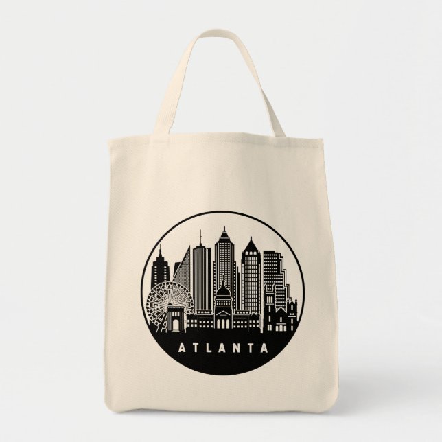 Atlanta Georgia Skyline Tygkasse (Framsidan)