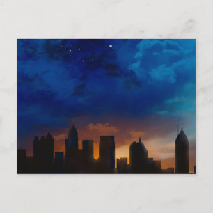 ATLANTA GEORGIA SKYLINE VYKORT