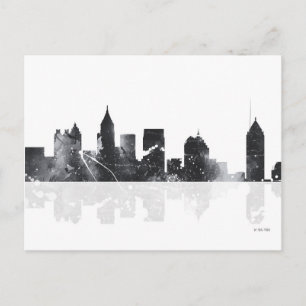 ATLANTA GEORGIA SKYLINE - vykort