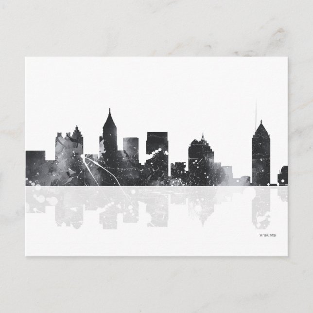 ATLANTA GEORGIA SKYLINE - vykort (Framsida)