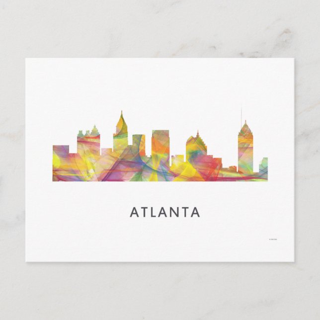 ATLANTA GEORGIA SKYLINE WB1 - VYKORT (Framsida)