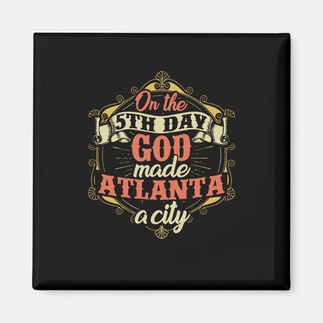 Atlanta Georgia Stad Magnet (Framsidan)