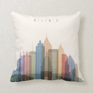 Atlanta Georgia stadshorisont Kudde