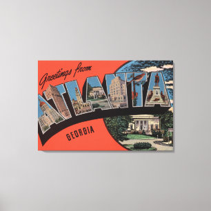 Atlanta Georgia - stora brevplatser Canvastryck