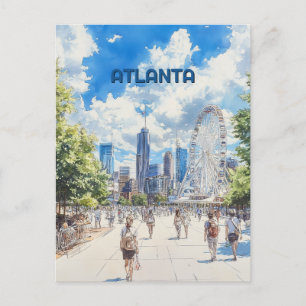 Atlanta Georgia Travel Vykort