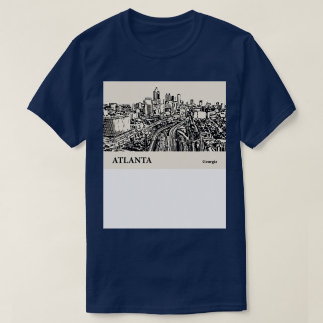 Atlanta Georgia TShirt 1 T Shirt (Design framsida)