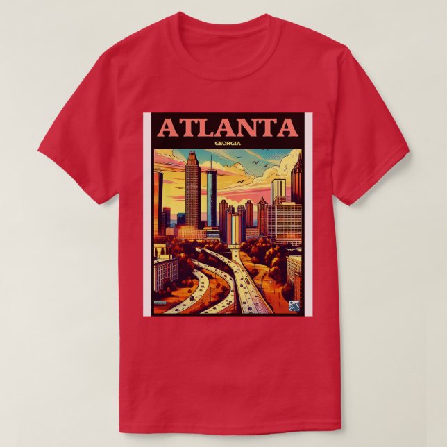 Atlanta Georgia TShirt T Shirt (Design framsida)