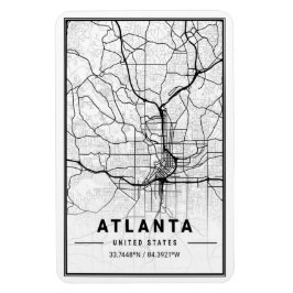 Atlanta Georgia USA City Travel City Karta Magnet