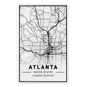 Atlanta Georgia USA City Travel City Karta Magnet