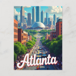 Atlanta Georgia USA Famous Travel Place Vykort