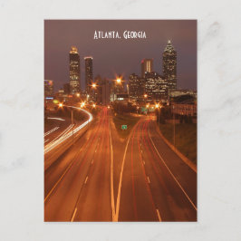 Atlanta Georgia vid Dusk Postcard Vykort