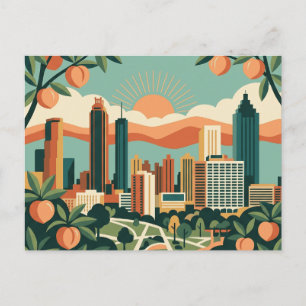 Atlanta Georgia Vintage Retro Resa Vykort