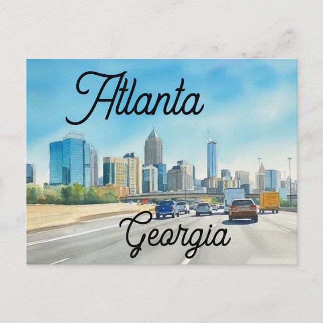 Atlanta Georgia  Vykort (Framsida)