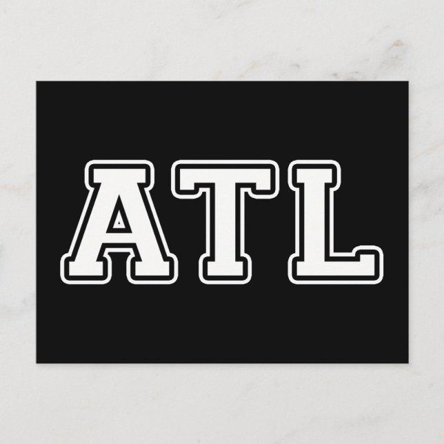 Atlanta Georgia Vykort (Framsida)