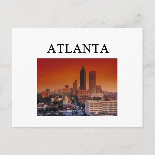 ATLANTA georgia Vykort (Framsida)