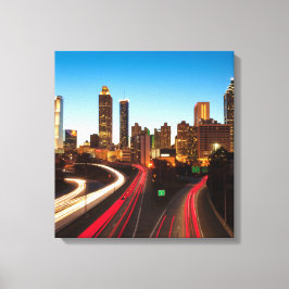 Atlanta Georgia Wrapped Canvas Art 16.80 X 17.50"