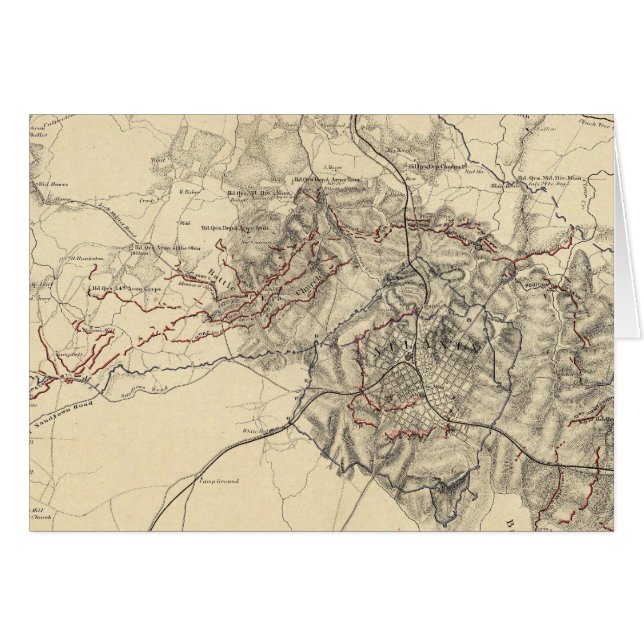 Atlanta, Georgien Hälsningskort (Framsidan Horizontal)