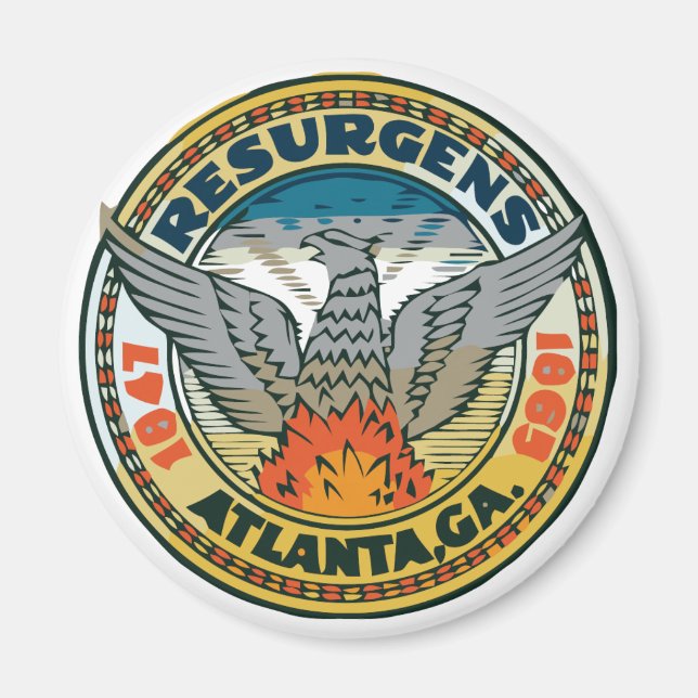 Atlanta, Georgien Magnet (Framsidan)