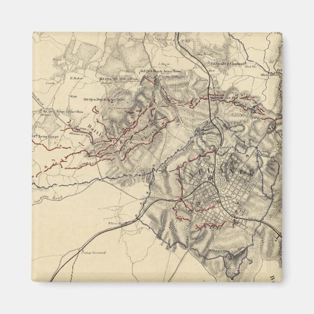 Atlanta, Georgien Magnet (Framsidan)