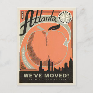 Atlanta, Georgien Vi har flyttat Inbjudan Vykort