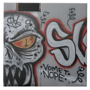 Atlanta grafitti belägger med tegel kakelplatta
