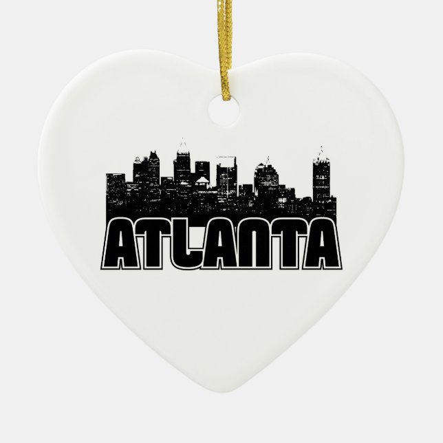 Atlanta horisont julgransprydnad keramik (Framsidan)