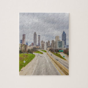 Atlanta horisont över huvudvägen pussel