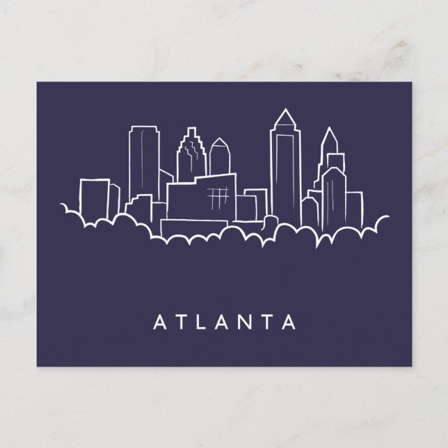 Atlanta horisont vykort (Framsida)