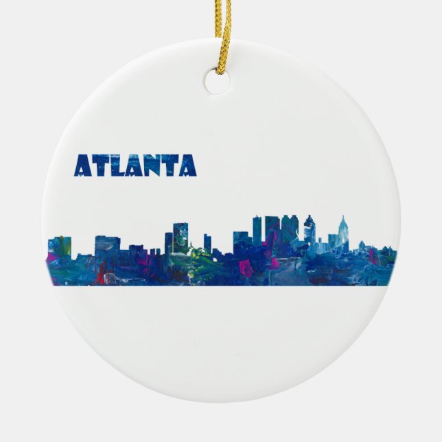 Atlanta horisontSilhouette Julgransprydnad Keramik (Framsidan)