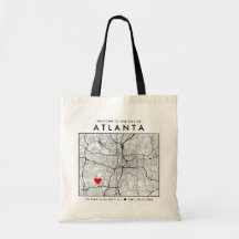 Atlanta Kärlek Locator | City Karta Bröllop Välkom