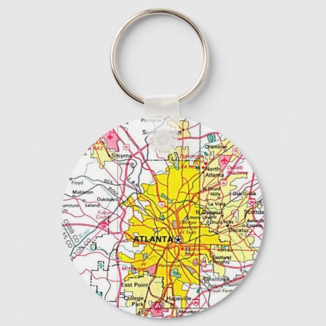 Atlanta Keychain Nyckelring (Framsida)