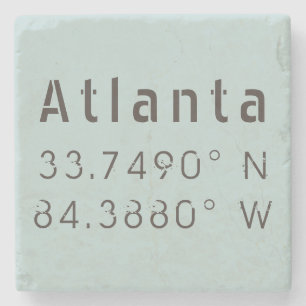 Atlanta Latitude Longitud Stenunderlägg