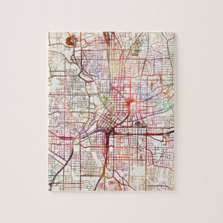 atlanta map painting pussel