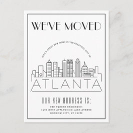  Atlanta | Modern Deco City | Byte av Adress Meddelande Vykort