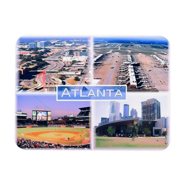 Atlanta - Mosaic - Usa - Magnet (Horisontell)