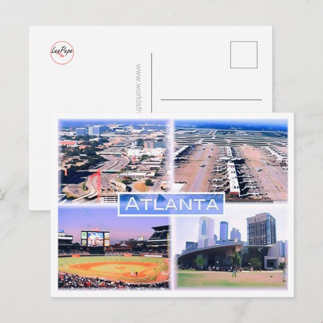 Atlanta - Mosaic - Usa - Vykort (Fram/baksida)