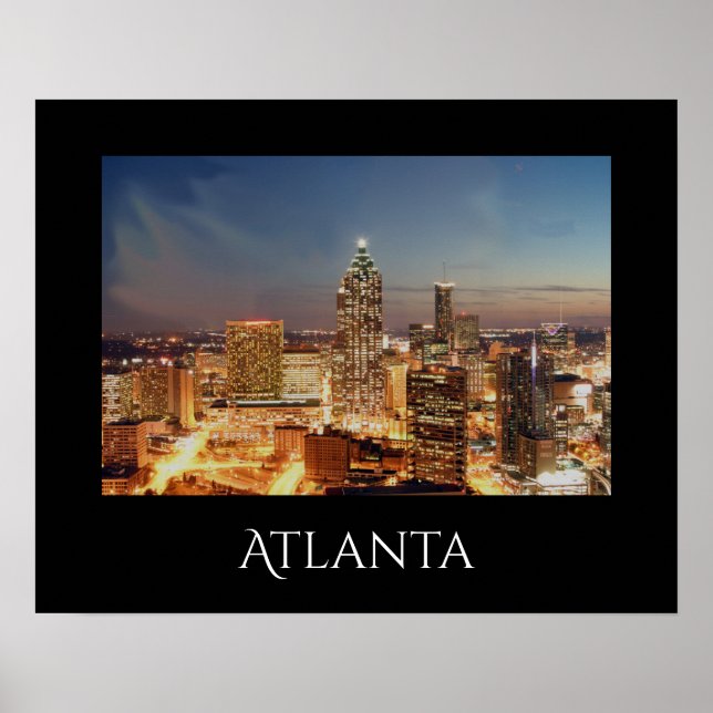 Atlanta Night Poster (Framsidan)