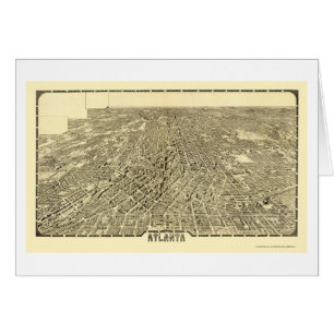 Atlanta panorama- karta för GA - 1919 Hälsningskort