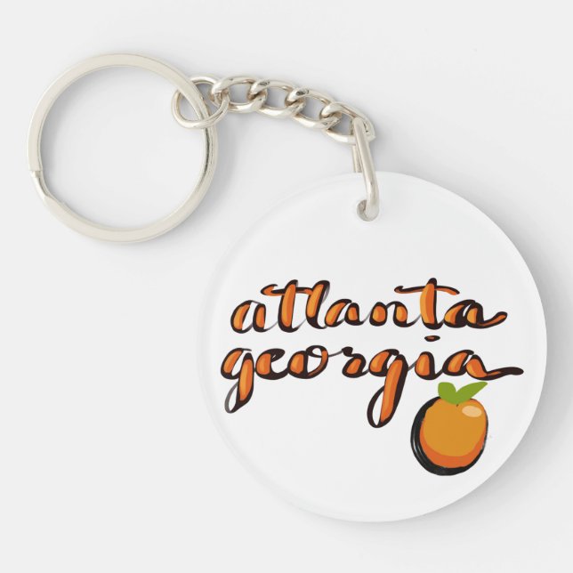 Atlanta Peach souvenir, nyckelkedja (Framsidan)