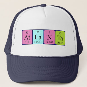 Atlanta (periodisk bord namn hat) keps
