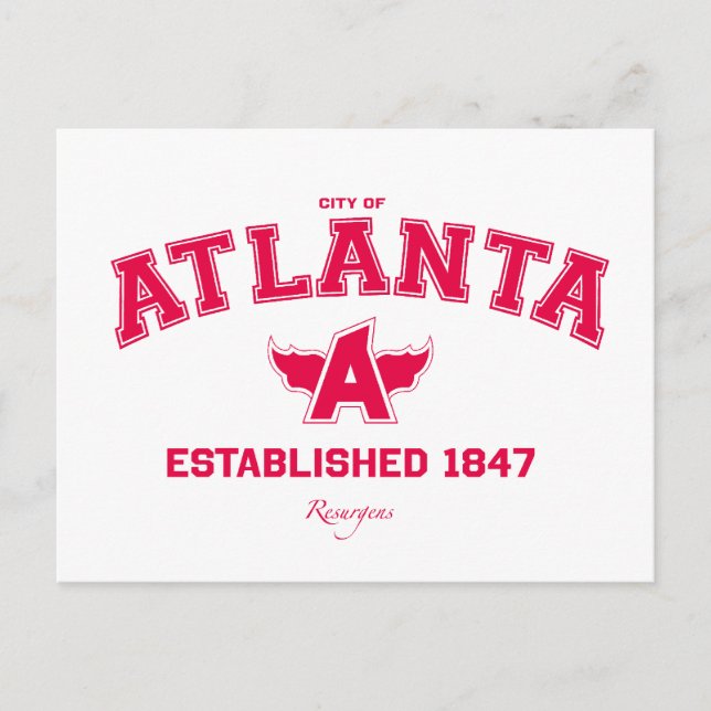 Atlanta Postcard Vykort (Framsida)