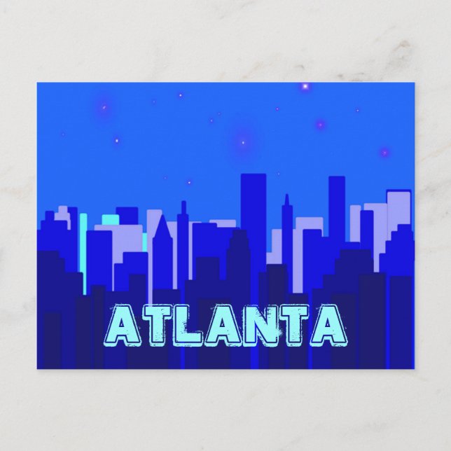Atlanta Postcard Vykort (Framsida)