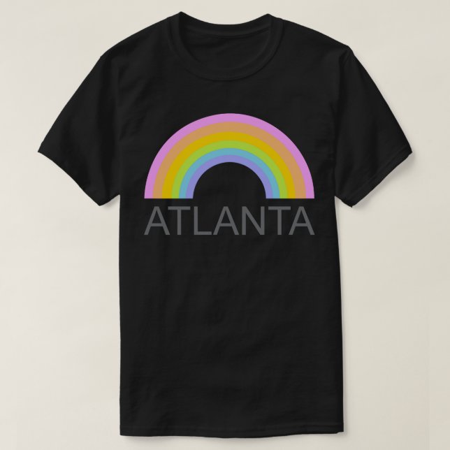 Atlanta Rainbow TShirt T Shirt (Design framsida)